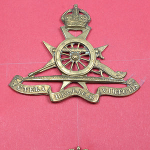 Old Bermuda and Malta Military Cap Badges