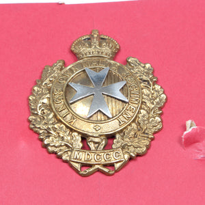Old Bermuda and Malta Military Cap Badges