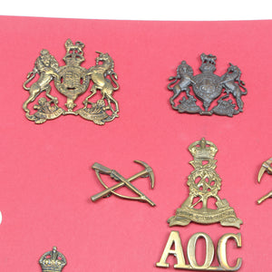 Old Veterinary and Ordnance Cap Badges