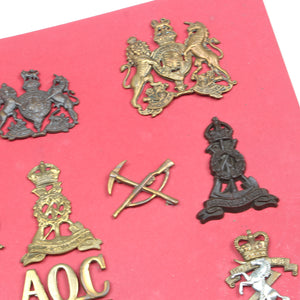 Old Veterinary and Ordnance Cap Badges