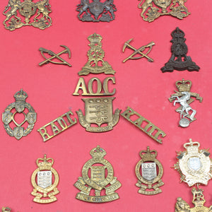Old Veterinary and Ordnance Cap Badges