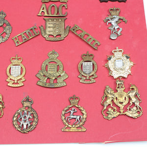 Old Veterinary and Ordnance Cap Badges