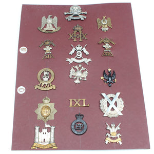 Old Scottish Military Cap Badges