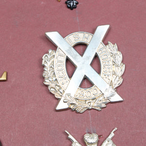 Old Scottish Military Cap Badges