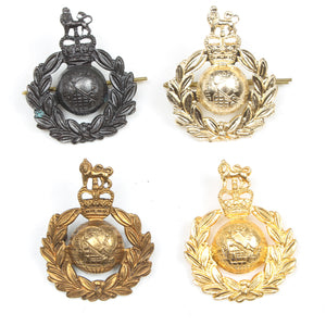 4x Royal Marines Cap Badges