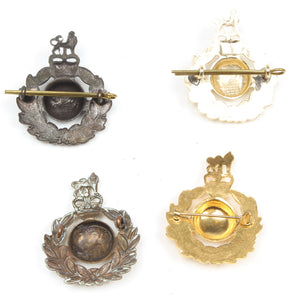 4x Royal Marines Cap Badges