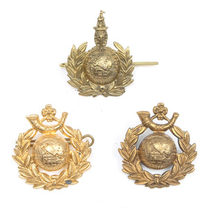 Royal Marines Light Infantry & Labour Corps Cap Badges