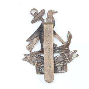 Old Royal Navy Steady Hood & Strike Hawke Cap Badges