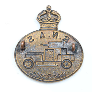 Royal Navy Air Service Armoured Car Company RNAS Cap Badge