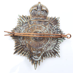 Old Large Per Mare Perterram Royal Marines Gilbratar Cap Badge