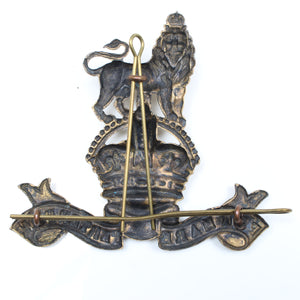 Old Large Per Mare Perterram Royal Marines Cap Badge