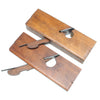 2x Old Wooden Rabbet / Rebate Round Planes - 1/2", 1 1/2" (Beech) - OldTools.co.uk
