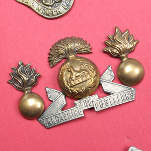 Many Old Lancashire Cap Badges