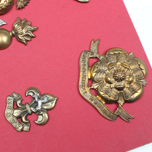 Many Old Lancashire Cap Badges