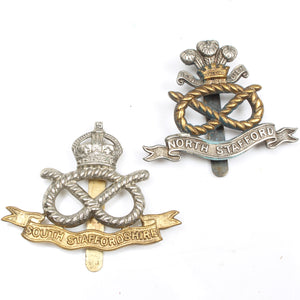 Old North & South Staffordshire Cap Badges