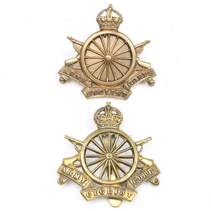 Old Army Cyclist Corps Cap Badges