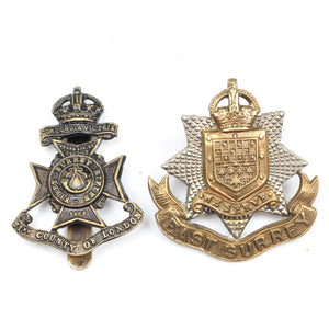 Old Surrey Cap Badges