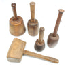 5x Old Mallets / Carpenters Mallet (Beech) - OldTools.co.uk