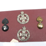 London Post Office Rifles 8th & 7th Fusiliers Cap Badges