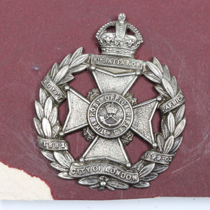 London Post Office Rifles 8th & 7th Fusiliers Cap Badges