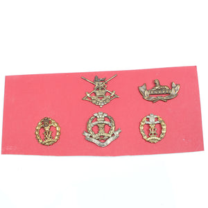 Old Infantry Training, Egypt and Middlesex Cap Badges