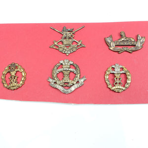 Old Infantry Training, Egypt and Middlesex Cap Badges