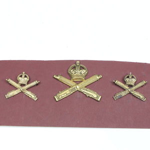 Old Machine Gunner Cap Badges