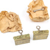 2x  Old Small Brass Locks - 38mm x 25mm