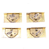 4x Old Small Brass Locks - 38mm x 19mm