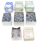 3x Sheradized Screws & 1x Black Oxydise Screws (CSK & Round) - Sizes 6, 10, 12