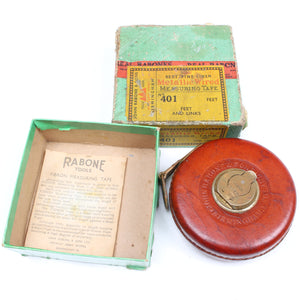 John Rabone Leather Tape Measure No. 401 - 33ft