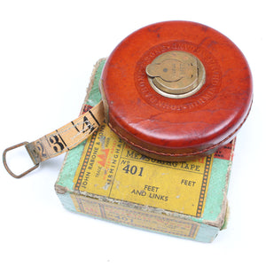 John Rabone Leather Tape Measure No. 401 - 33ft