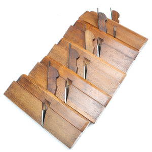 12x Old Marples Wooden Planes - Hollow & Rounds (Beech)