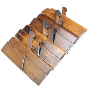 4x Old Joseph Marples Wooden Planes - Hollow & Rounds (Beech) - OldTools.co.uk