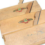 3x Old Marples Wooden Planes - Rounds - No. 4, 6, 8 (Beech)