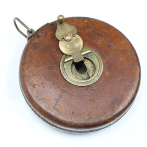 Old Chesterman Leather Tape Measure - 50ft
