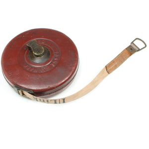 Old Edward Preston Leather Tape Measure - 66ft