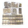 Large Collection Of Paired-Up Old Brass Hinges