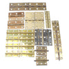 Large Collection Of Paired-Up Old Brass Hinges