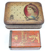 Old British Tins – Queen ER II Tin & Rowntrees Cocoa Tin