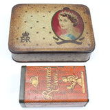 Old British Tins – Queen ER II Tin & Rowntrees Cocoa Tin