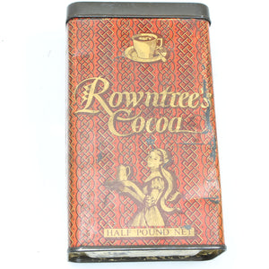 Old British Tins – Queen ER II Tin & Rowntrees Cocoa Tin