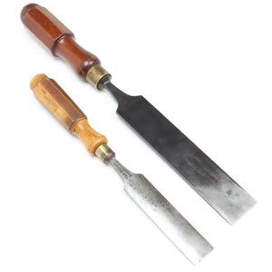 Old Marples Paring Chisel & I&H Sorby Firmer Gouge (Boxwood)