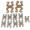 Old Large & Small Snake Hinges / Serpent Hinges (2" & 5")