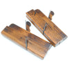 2x Old Wooden Planes - Hollow & Rounds - No. 15 (Beech) - OldTools.co.uk