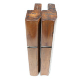 2x Old Wooden Planes - Hollow & Rounds - No. 15 (Beech) - OldTools.co.uk