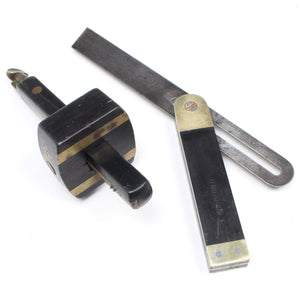 Old Mortice Gauge & Sliding Bevel - ENGLAND, WALES, SCOTLAND ONLY