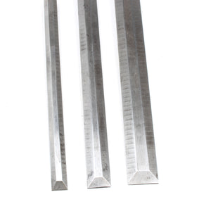 3x Old Paring Chisels - 1/2", 3/4", 1" (Boxwood)