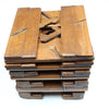 18x Old Early Mutter Wooden Hollow & Round Planes (Beech) - OldTools.co.uk