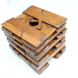 18x Old Early Mutter Wooden Hollow & Round Planes (Beech) - OldTools.co.uk